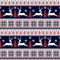 Knitted, pixel Christmas and New Year pattern. Wool Knitting Sweater Design. Wallpaper wrapping paper textile print. Eps 10 vector