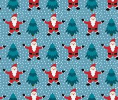 Merry Christmas seamless pattern with Santa Claus,in vector. vector