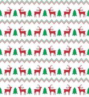 Knitted Christmas and New Year pattern in snowmen. vector