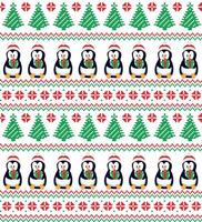Knitted, pixel Christmas and New Year pattern. Wool Knitting Sweater Design. Wallpaper wrapping paper textile print. Eps 10 vector