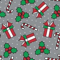 Christmas background, seamless tiling, great choice for wrapping paper pattern vector