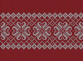 Knitted Christmas and New Year pattern. Wool Knitting Sweater Design. Wallpaper wrapping paper textile print. vector