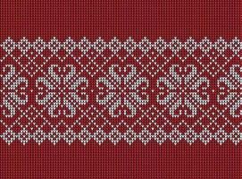 Knitted Christmas and New Year pattern. Wool Knitting Sweater Design. Wallpaper wrapping paper textile print. vector