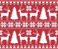 Knitted, pixel Christmas and New Year pattern. Wool Knitting Sweater Design. Wallpaper wrapping paper textile print. Eps 10 vector