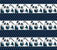 Knitted Christmas and New Year pattern. Wool Knitting Sweater Design. Wallpaper wrapping paper textile print. vector