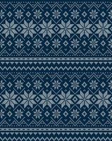 Knitted Christmas and New Year pattern. Wool Knitting Sweater Design. Wallpaper wrapping paper textile print. vector