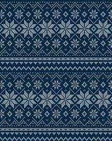 Knitted Christmas and New Year pattern. Wool Knitting Sweater Design. Wallpaper wrapping paper textile print. vector