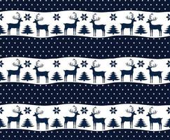 Knitted Christmas and New Year pattern esp 10 vector