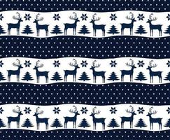 Knitted Christmas and New Year pattern esp 10 vector