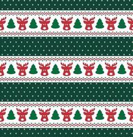 Knitted Christmas and New Year pattern esp 10 vector