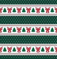 Knitted Christmas and New Year pattern esp 10 vector