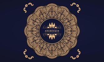Luxury mandala background Design  Luxury mandala background Design presentation Template  Luxury mandala background with ornamental arabesque style design template premium vector