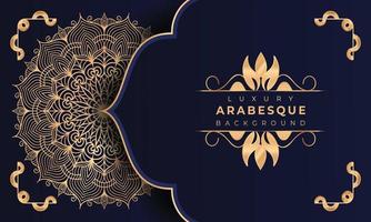 Luxury mandala background Design  Luxury mandala background Design presentation Template  Luxury mandala background with ornamental arabesque style design template premium vector