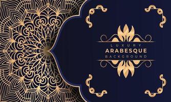 Luxury mandala background Design  Luxury mandala background Design presentation Template  Luxury mandala background with ornamental arabesque style design template premium vector
