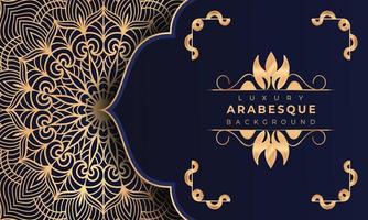 Luxury mandala background Design  Luxury mandala background Design presentation Template  Luxury mandala background with ornamental arabesque style design template premium vector