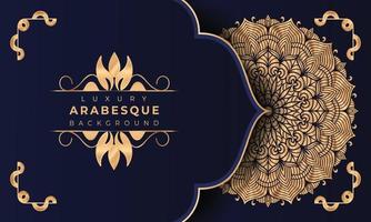 Luxury mandala background Design  Luxury mandala background Design presentation Template  Luxury mandala background with ornamental arabesque style design template premium vector