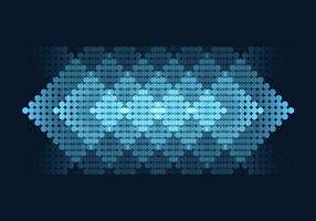 Abstract background, diamond-shaped, layered with dots. vector