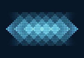 Abstract background, diamond-shaped, layered with dots. vector