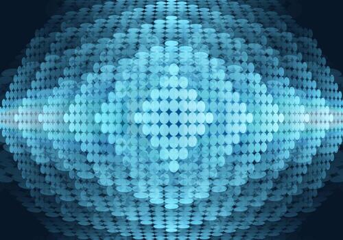 Abstract background, diamond-shaped, layered with dots. vector