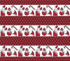 Knitted Christmas and New Year pattern. Wool Knitting Sweater Design. Wallpaper wrapping paper textile print. vector