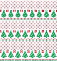 New Year s Christmas pattern pixel vector illustration eps