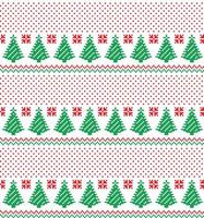 New Year s Christmas pattern pixel vector illustration eps