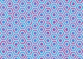 Modern mosaic random color hexagon pattern background vector