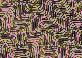 Retro mosaic geometric random color pattern background vector