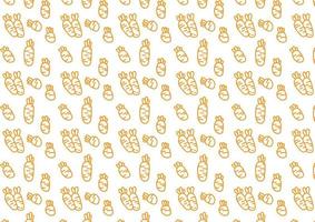 Cute seamless carrot pattern vegetable theme background vector