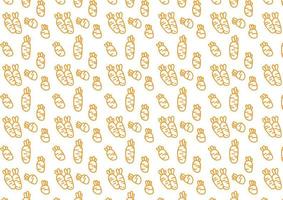 Cute seamless carrot pattern vegetable theme background vector