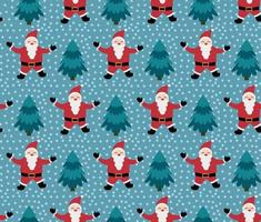 Merry Christmas seamless pattern with Santa Claus,in vector. vector