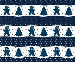 Knitted Christmas and New Year pattern esp 10 vector