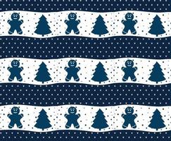 Knitted Christmas and New Year pattern esp 10 vector