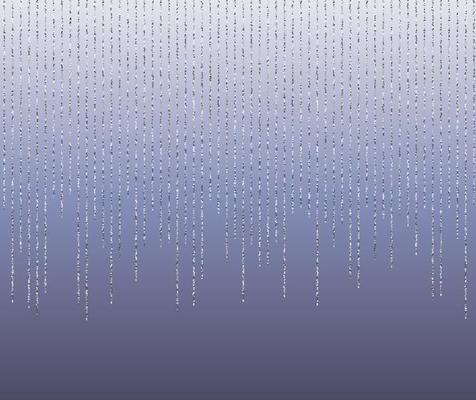 silver glitter garlands hanging background vector illustration. silver dust elements falling down, flying circle confetti vertical lines.