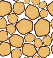 Seamless vector pattern with wood logs, trunks and planks. Background for forestry and lumber industry.