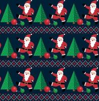 Knitted Christmas and New Year pattern in snowmen. Wool Knitting Sweater Design. Wallpaper wrapping paper textile print. Eps 10 vector