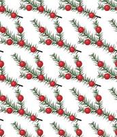 Vector festive Christmas or New Year seamless pattern in a Christmas tree.