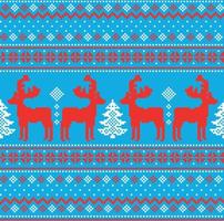 New Year's Christmas pattern pixel vector illustration