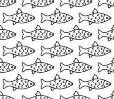 Cute fish. Kids background. Seamless pattern. vector