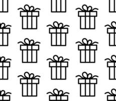 Seamless pattern with colorful gift boxes. Pattern for fabric print, wrapping paper design vector