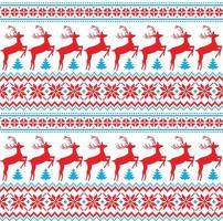 Knitted, pixel Christmas and New Year pattern. Wool Knitting Sweater Design. Wallpaper wrapping paper textile print. Eps 10 vector