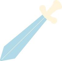 ilustración de espada afilada vector
