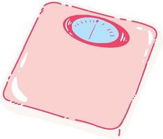 Weighing scale illustration vector