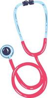 Shocking pink cute stethoscope illustration vector