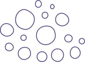 Abstract dots outline shape illustration vector