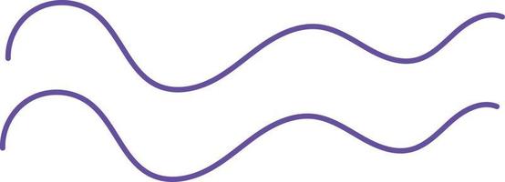 Abstract two lines shape illustration vector