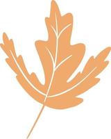 Mustard maple leaf illustration vector