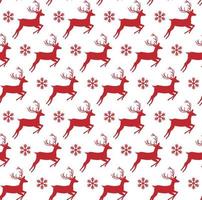 Vector festive Christmas or New Year seamless pattern in deer.