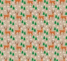 Vector festive Christmas or New Year seamless pattern in deer.