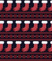 Knitted Christmas and New Year pattern in snowmen. vector
